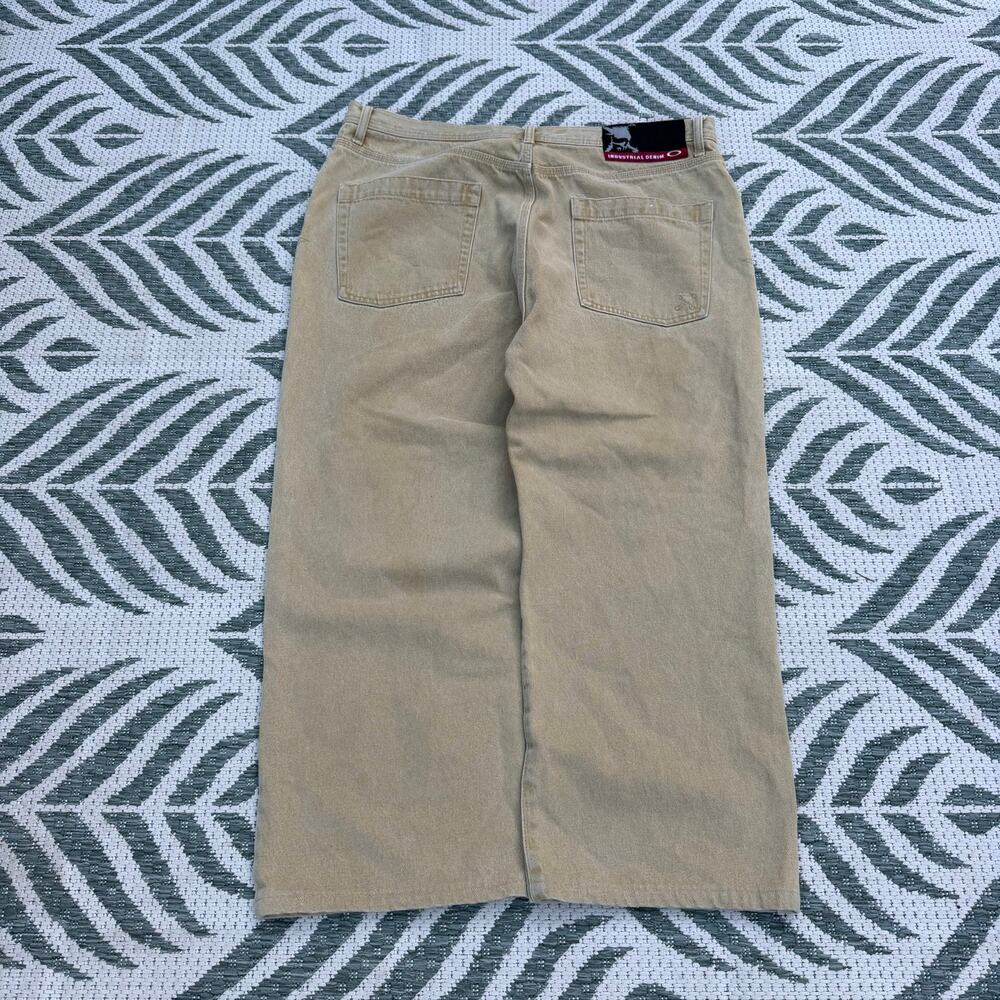 Vintage Y2K Oakley Software Industrial Denim Baggy Jeans Skater Skull Grunge